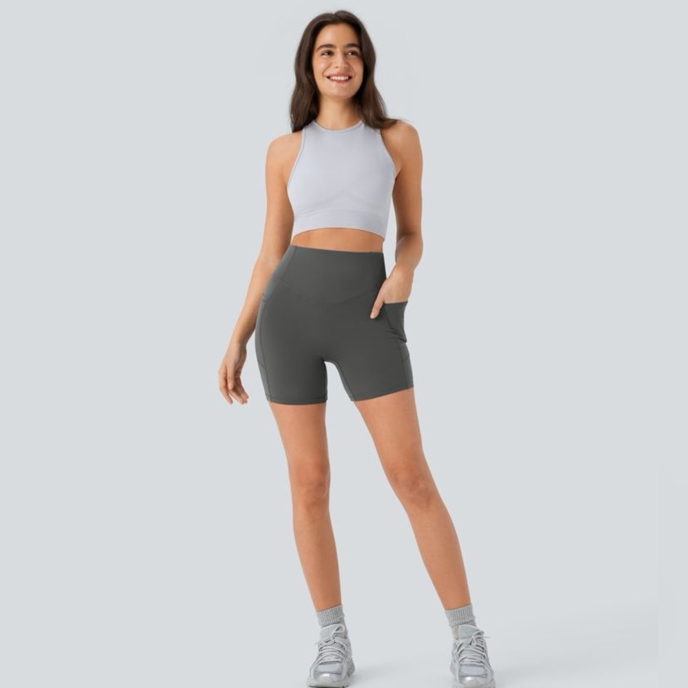 Halara UltraSculpt™ SoCinched High Waisted Scrunch Butt lifting XS NWT 5”
